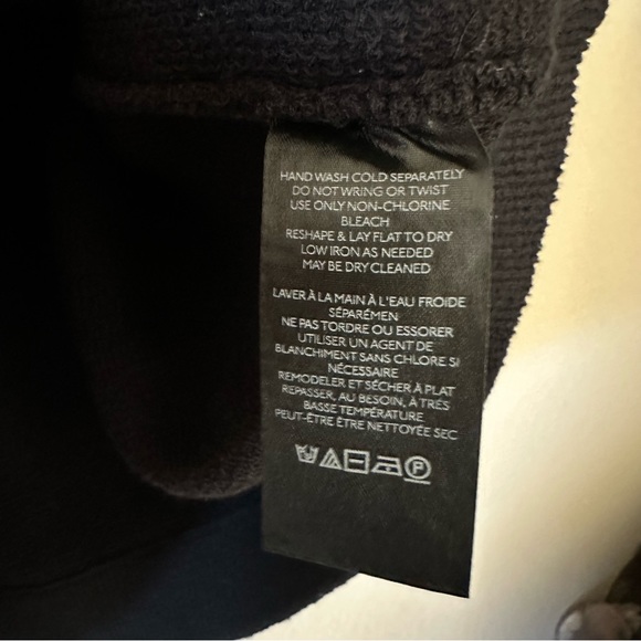 Free People Black Ottoman Slouchy Oversize Tunic Top Sweater Size S - Picture 4 of 5